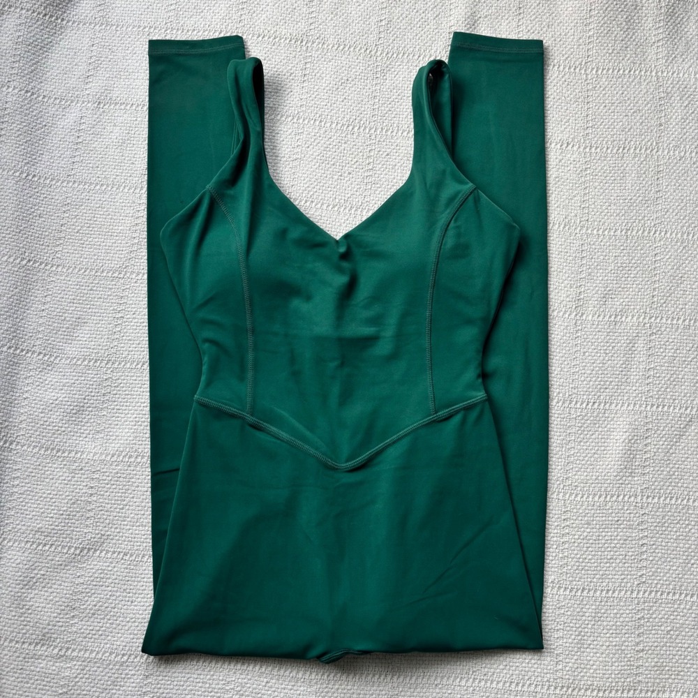 Women's Small VITALITY Cloud II Green One Piece Workout Yoga Pilates Jumpsuit